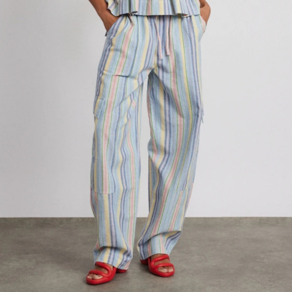 Damson Madder Cotton Cargo Trouser UK 18